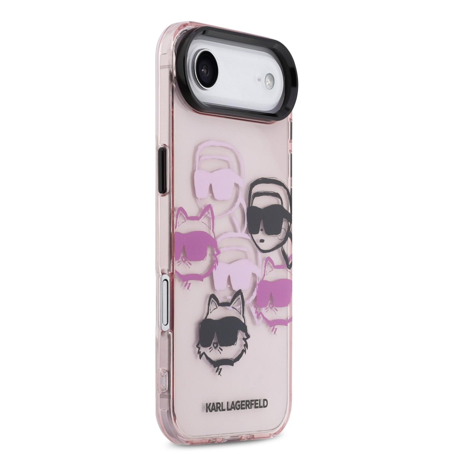 Karl Lagerfeld IML Multi K&CH Heads Zadní Kryt pro iPhone Air Pink