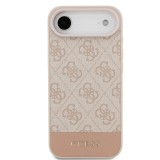 Guess PU 4G Stripe Zadní Kryt pro iPhone Air Pink