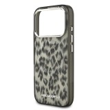 Karl Lagerfeld IML Leopard MagSafe Zadní Kryt pro iPhone 17 Pro Brown