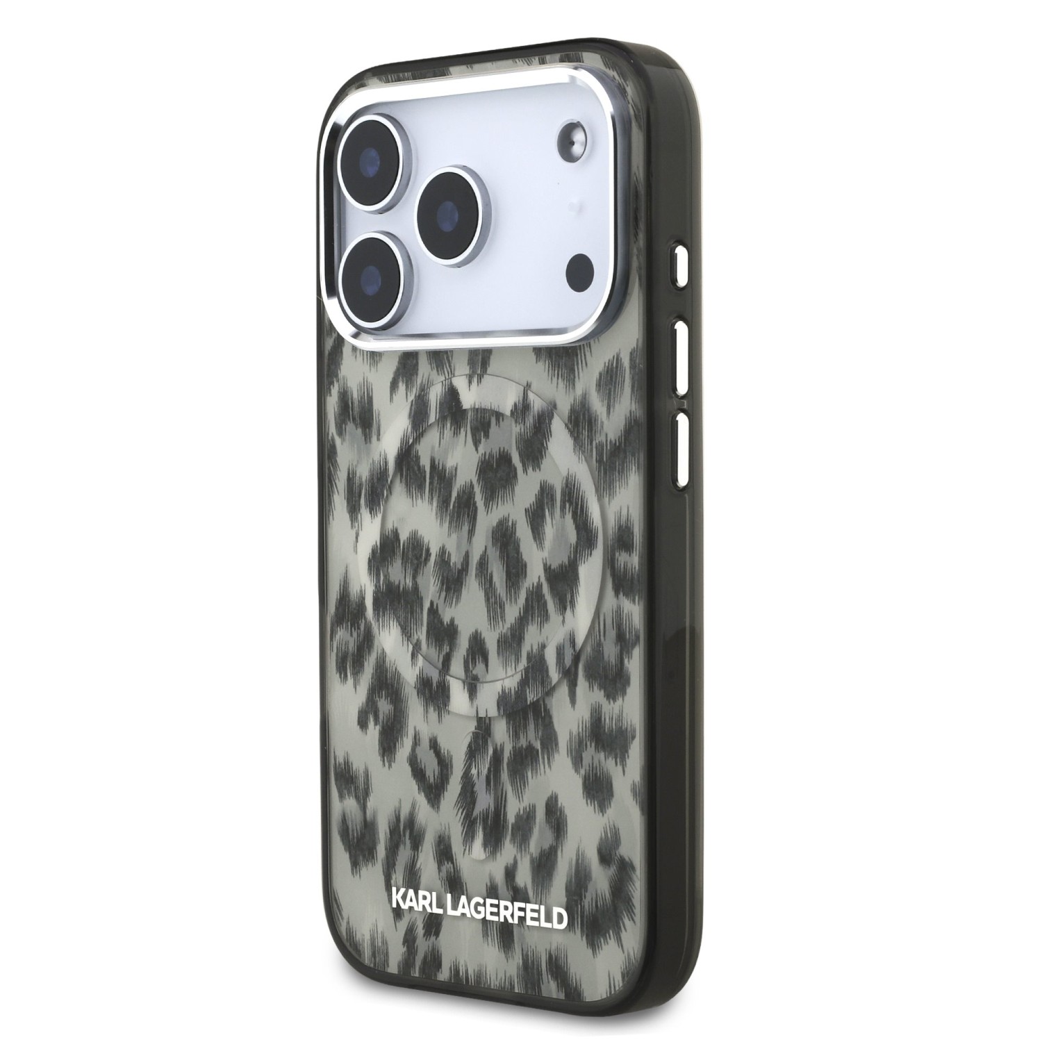 Karl Lagerfeld IML Leopard MagSafe Zadní Kryt pro iPhone 17 Pro Brown