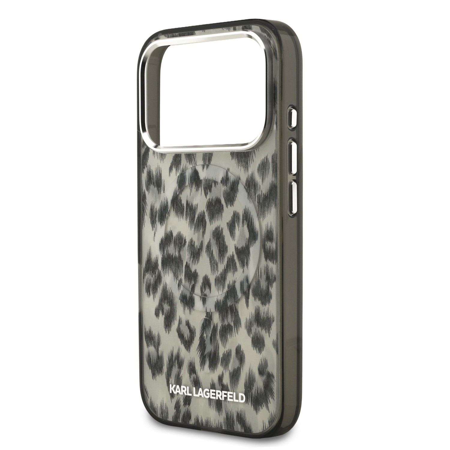 Karl Lagerfeld IML Leopard MagSafe Zadní Kryt pro iPhone 17 Pro Brown