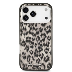 Zadní kryt Karl Lagerfeld IML Leopard MagSafe pro Apple iPhone 17 Pro Max, hnědá