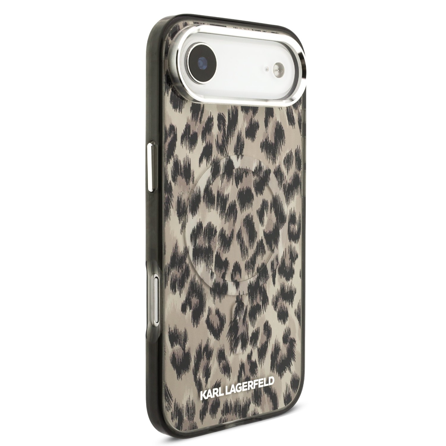 Karl Lagerfeld IML Leopard MagSafe Zadní Kryt pro iPhone Air Brown
