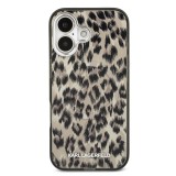 Karl Lagerfeld IML Leopard MagSafe Zadní Kryt pro iPhone 17 Brown