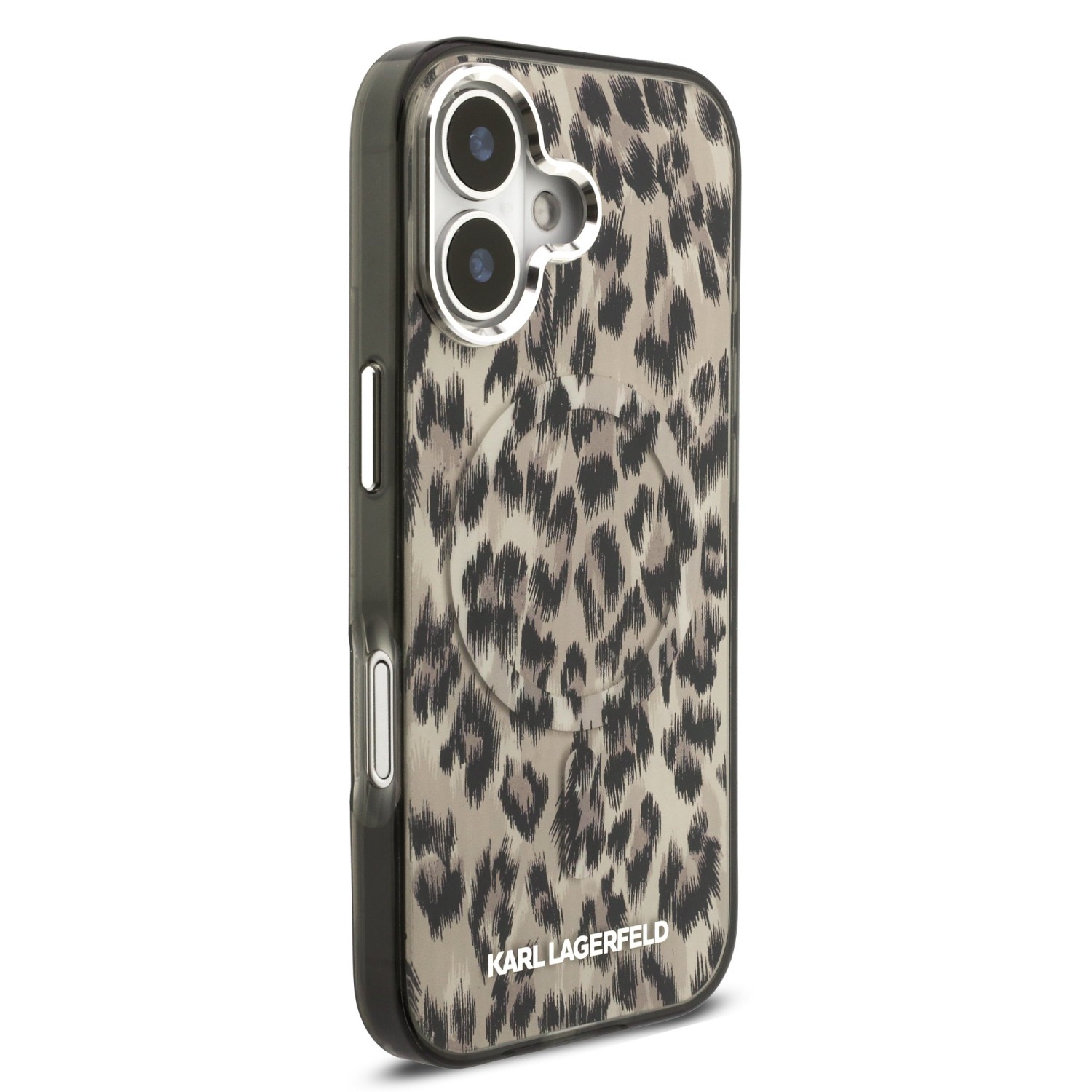 Karl Lagerfeld IML Leopard MagSafe Zadní Kryt pro iPhone 17 Brown