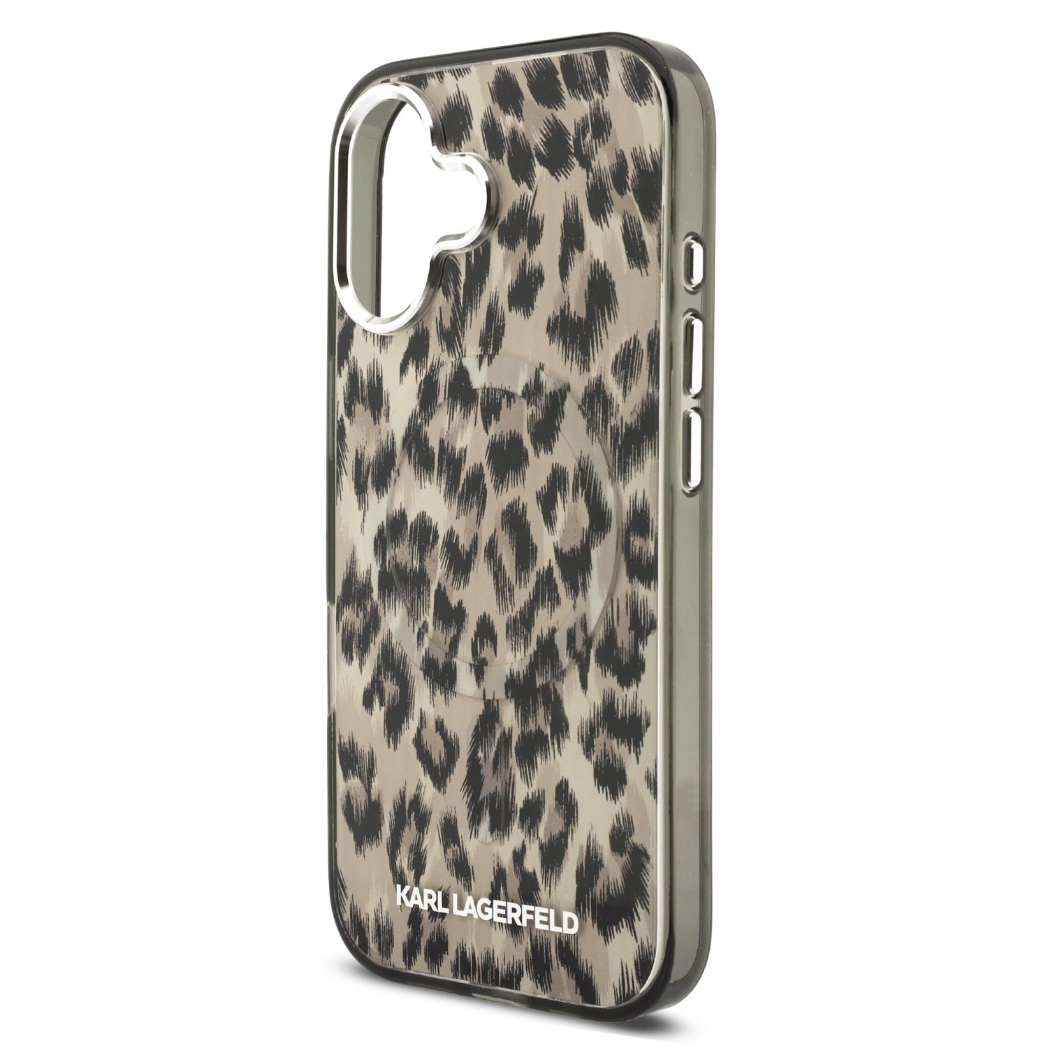 Karl Lagerfeld IML Leopard MagSafe Zadní Kryt pro iPhone 17 Brown