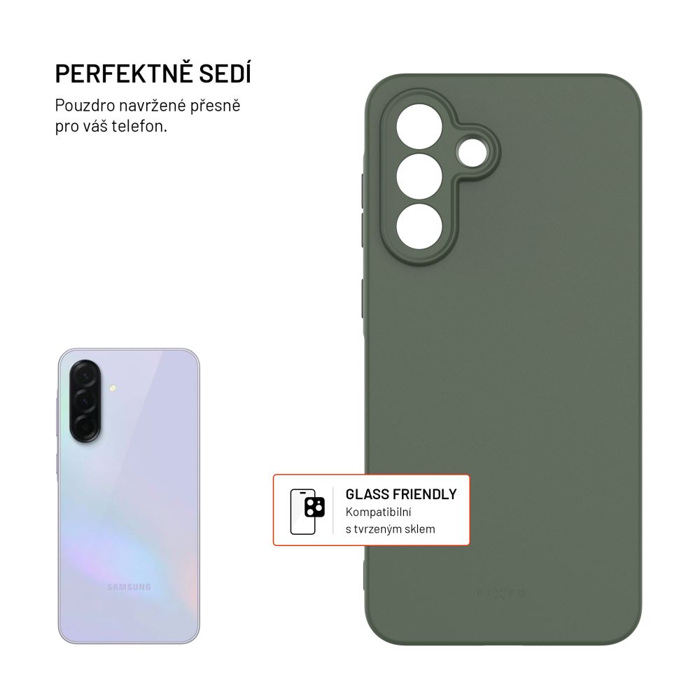 TPU gelový kryt FIXED ReStory pro Samsung Galaxy A56 5G, zelený
