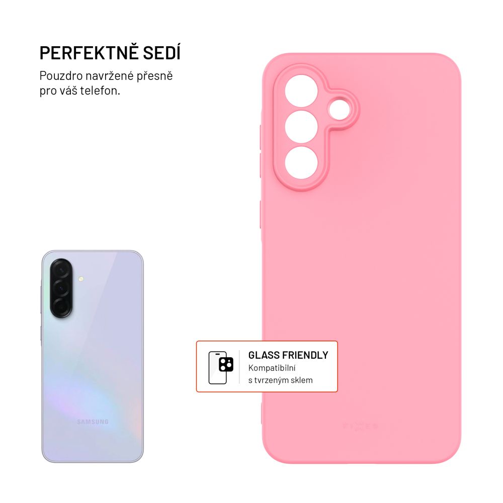TPU gelový kryt FIXED ReStory pro Samsung Galaxy A56 5G, růžový