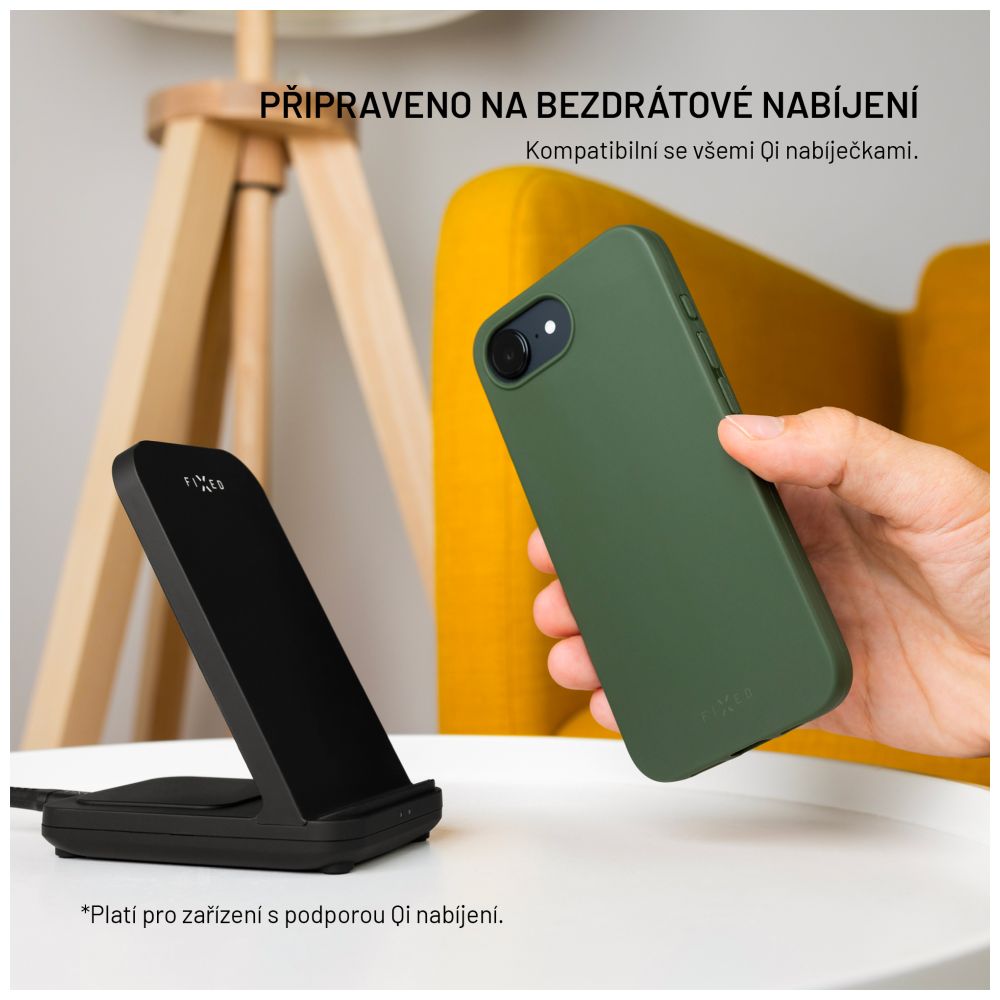 TPU gelový kryt FIXED ReStory pro Apple iPhone 16 Pro, zelený