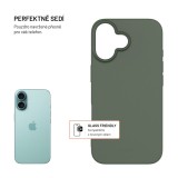 TPU gelový kryt FIXED ReStory pro Apple iPhone 16, zelený