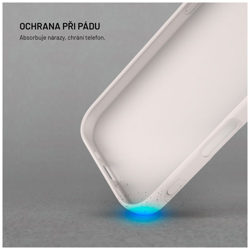 TPU gelový kryt FIXED ReStory pro Apple iPhone 16, šedý