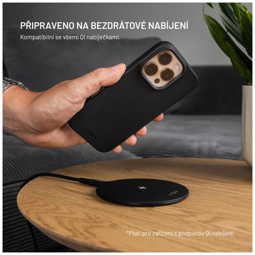TPU gelový kryt FIXED ReStory pro Apple iPhone 17 Pro, černý