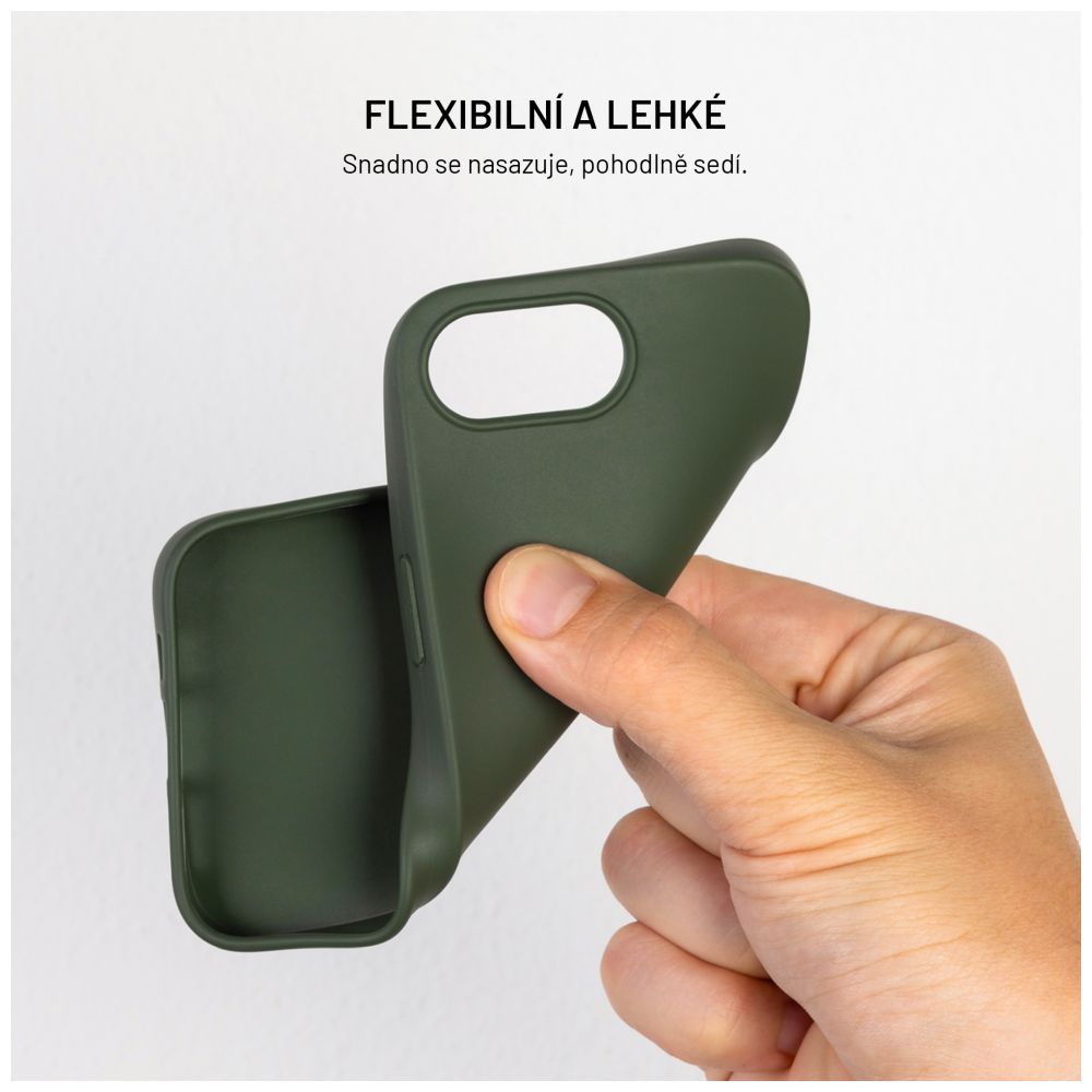 TPU gelový kryt FIXED ReStory pro Apple iPhone 13, zelený