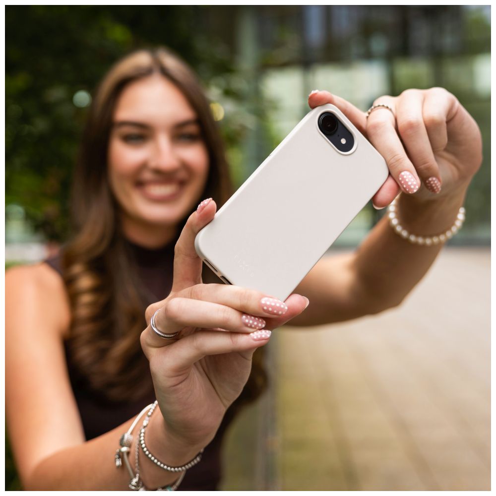 TPU gelový kryt FIXED ReStory pro Apple iPhone 13, šedý