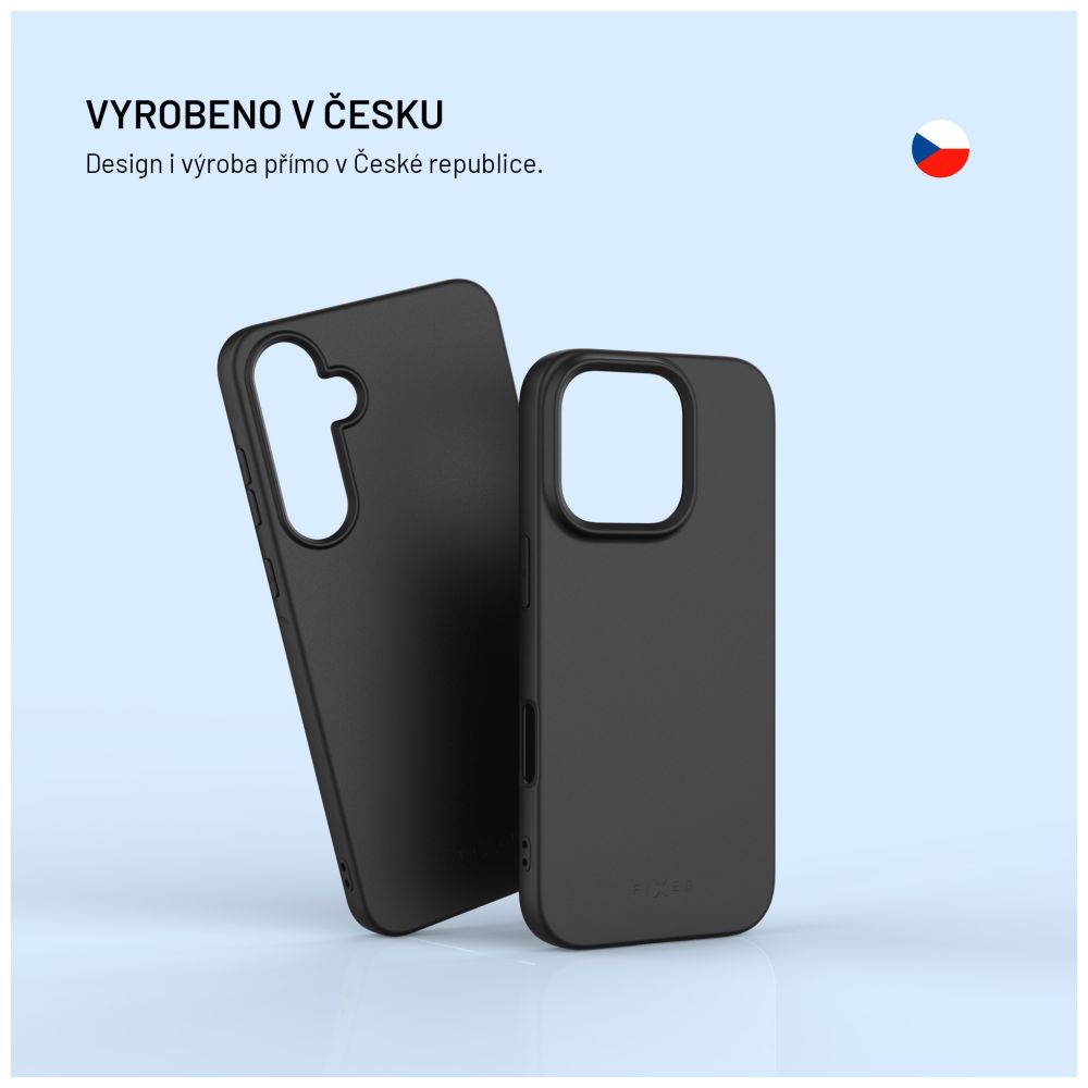 TPU gelový kryt FIXED ReStory pro Apple iPhone 17, černý