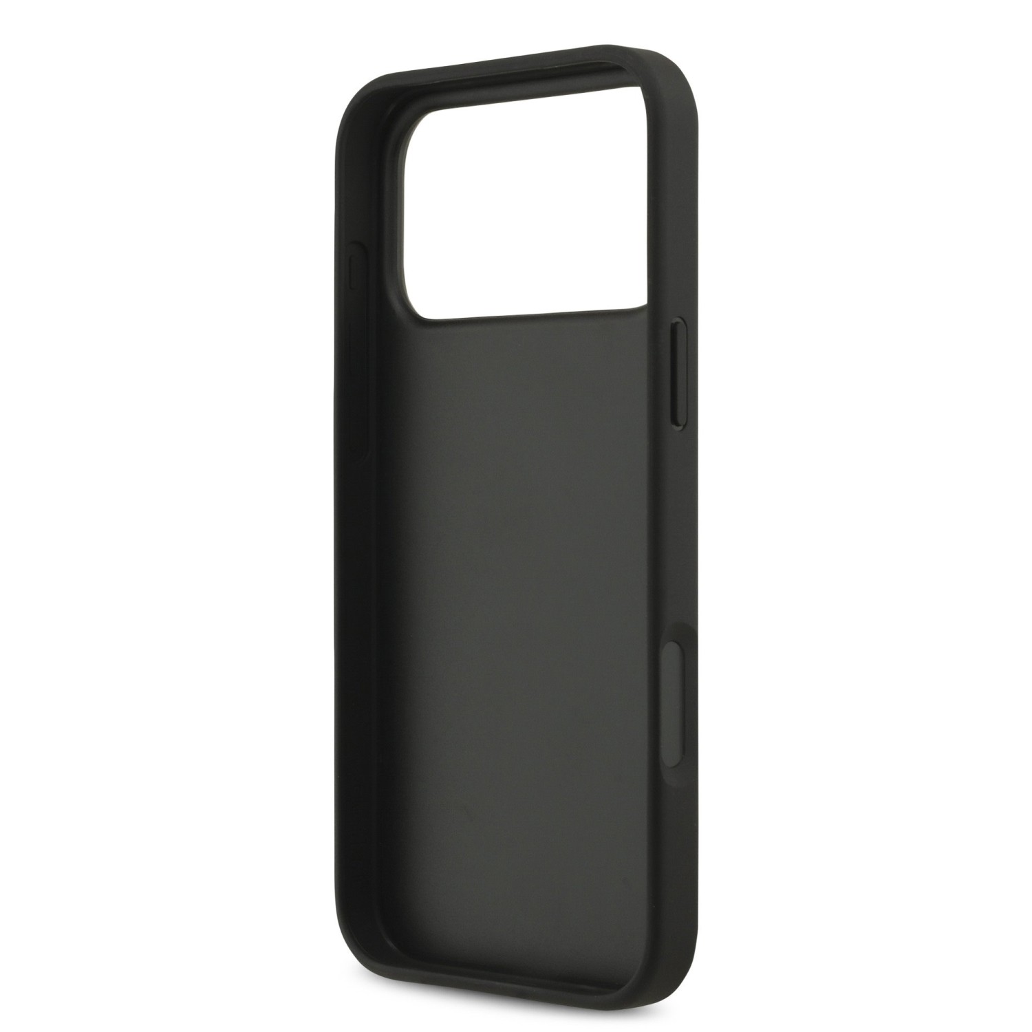 Guess PU 4G Metal Logo Zadní Kryt pro iPhone 17 Pro Max Grey