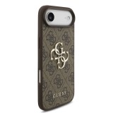 Guess PU 4G Metal Logo Zadní Kryt pro iPhone Air Brown