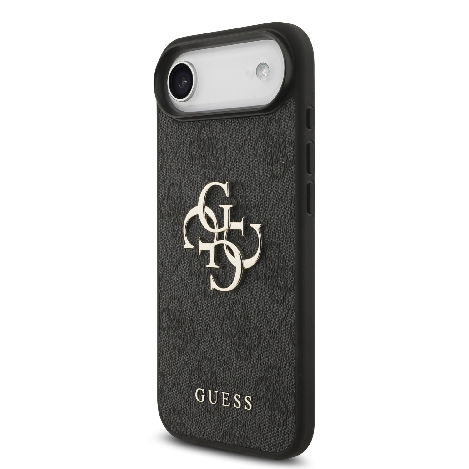 Guess PU 4G Metal Logo Zadní Kryt pro iPhone Air Grey