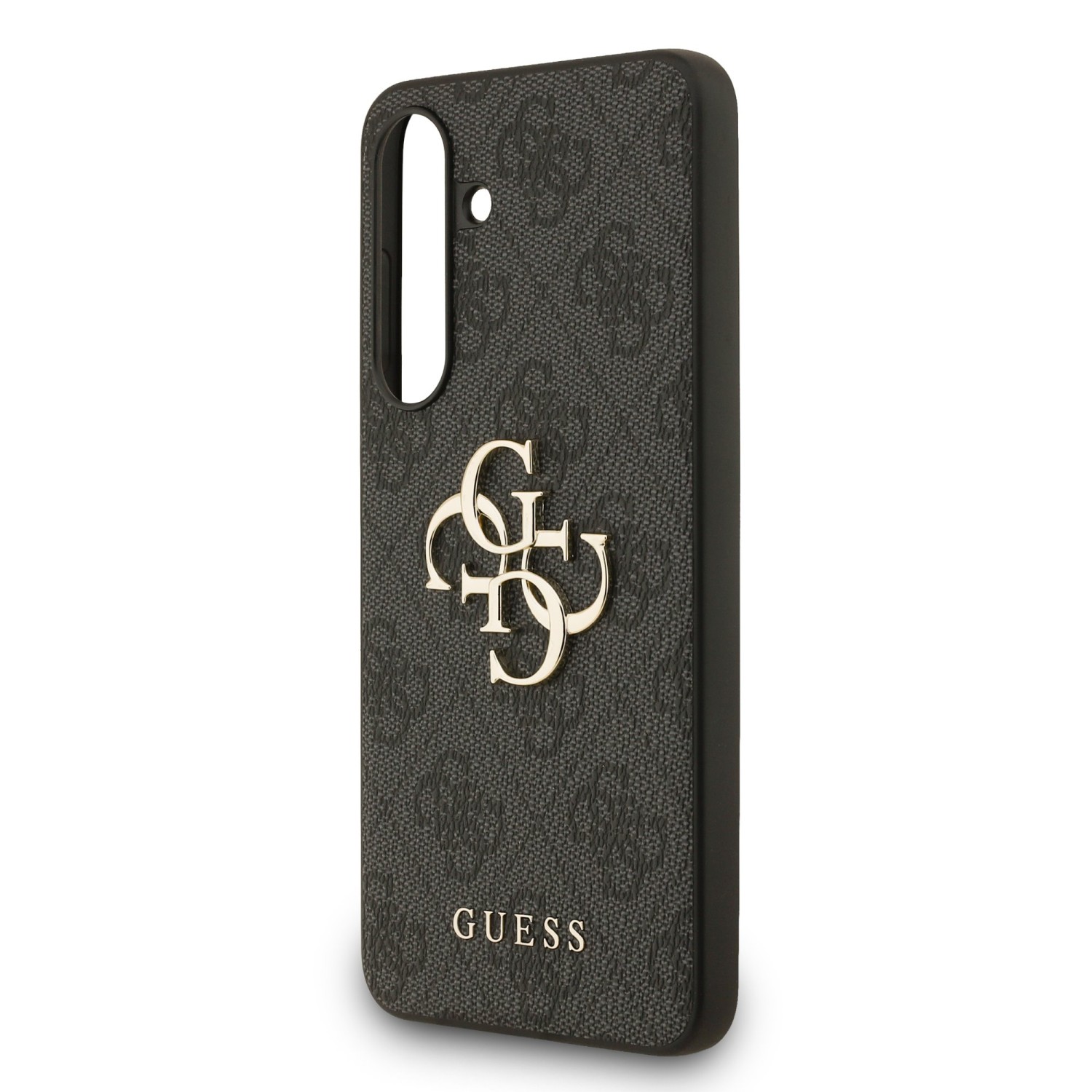Guess PU 4G Metal Logo Zadní Kryt pro Samsung Galaxy S25 FE Grey