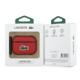 Lacoste Petit Pique Croc Logo Patch Pouzdro pro AirPods Pro 3 Red