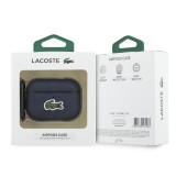 Lacoste Petit Pique Croc Logo Patch Pouzdro pro AirPods Pro 3 Blue