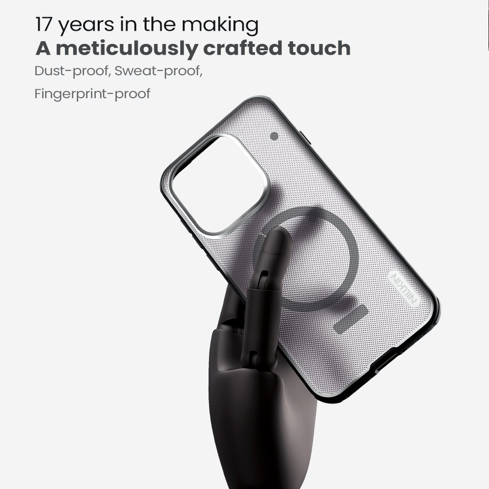 Nillkin Super Frosted PRO Magnetic Zadní Kryt pro OnePlus 15 Transparent Black