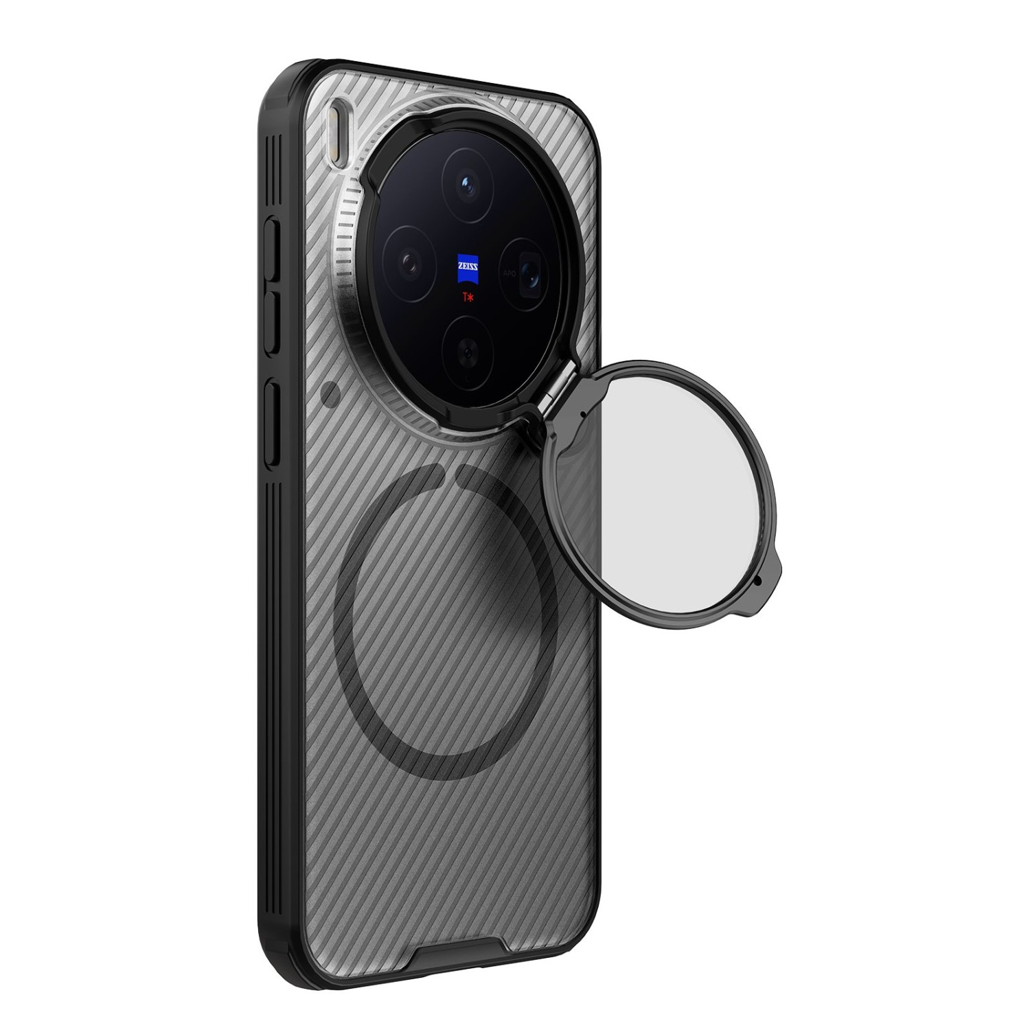 Nillkin CamShield Prop Magnetic Zadní Kryt pro Vivo X300 Transparent Black