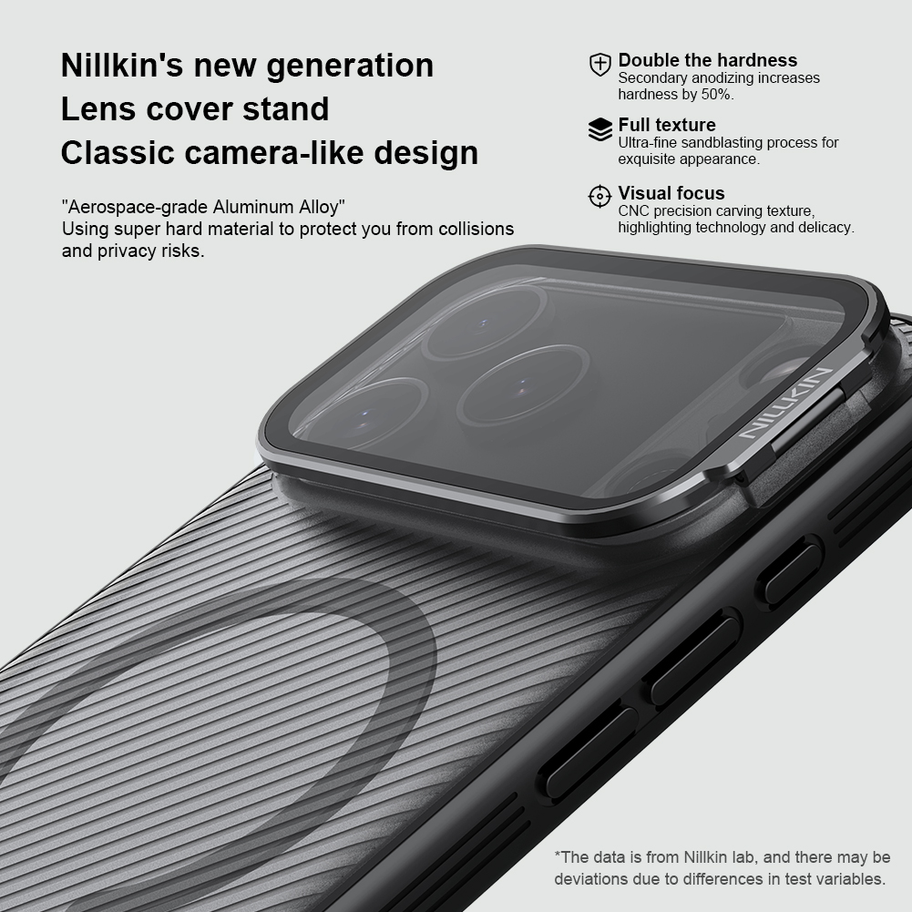 Nillkin CamShield Prop Magnetic Zadní Kryt pro Apple iPhone 17 Pro Max Transparent Black