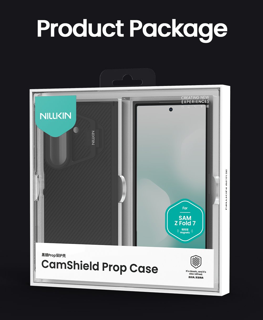 Nillkin CamShield Prop Magnetic (Transparent Lens) Zadní Kryt pro Samsung Galaxy Z Fold 7 Black