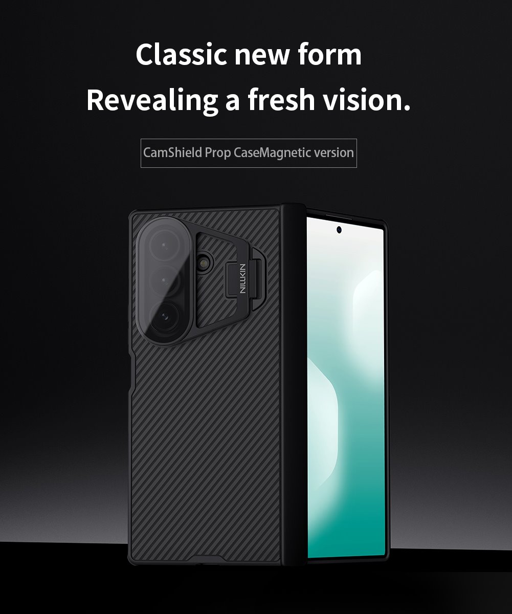 Nillkin CamShield Prop Magnetic (Transparent Lens) Zadní Kryt pro Samsung Galaxy Z Fold 7 Black