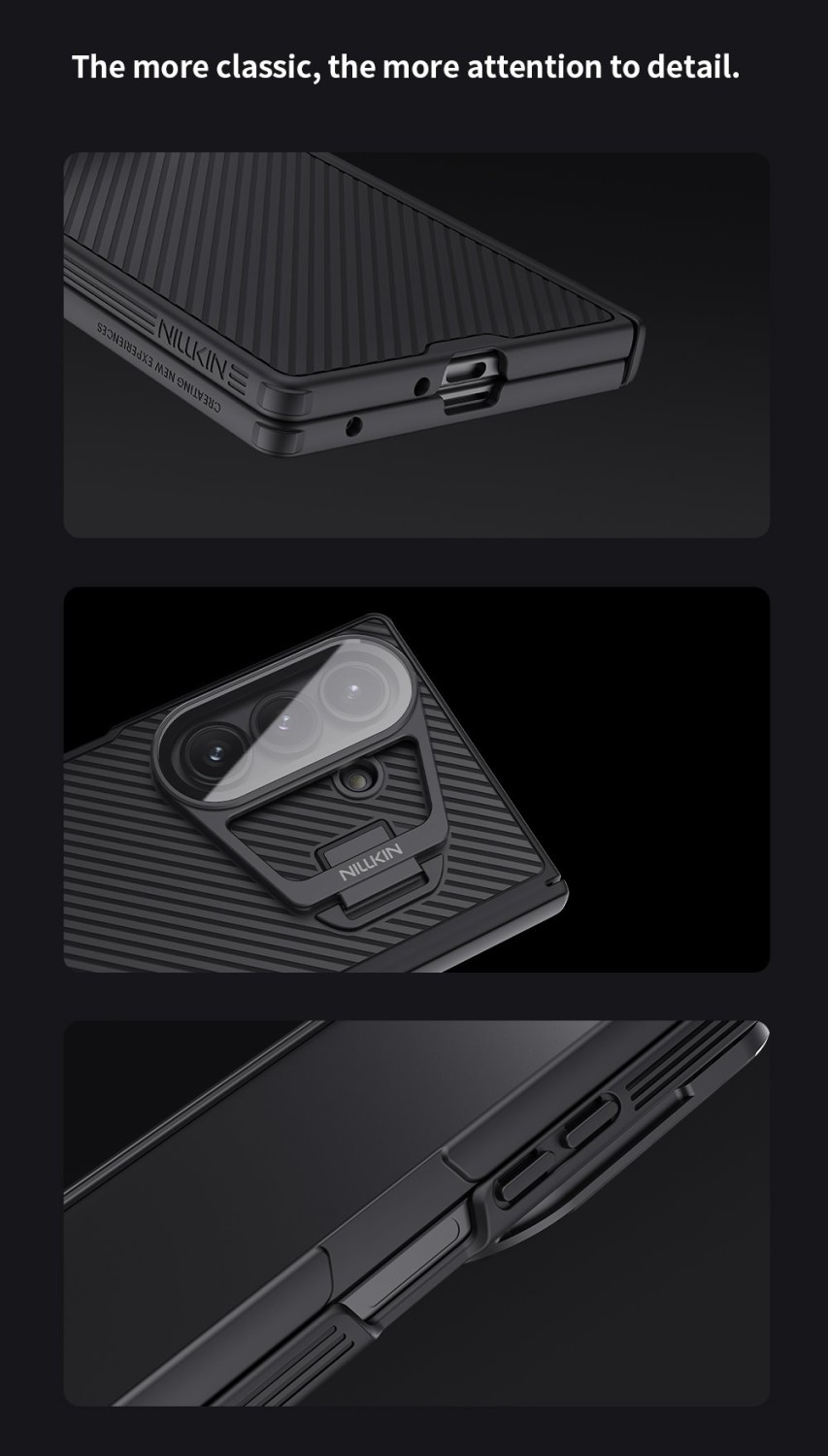 Nillkin CamShield Prop Magnetic (Transparent Lens) Zadní Kryt pro Samsung Galaxy Z Fold 7 Black