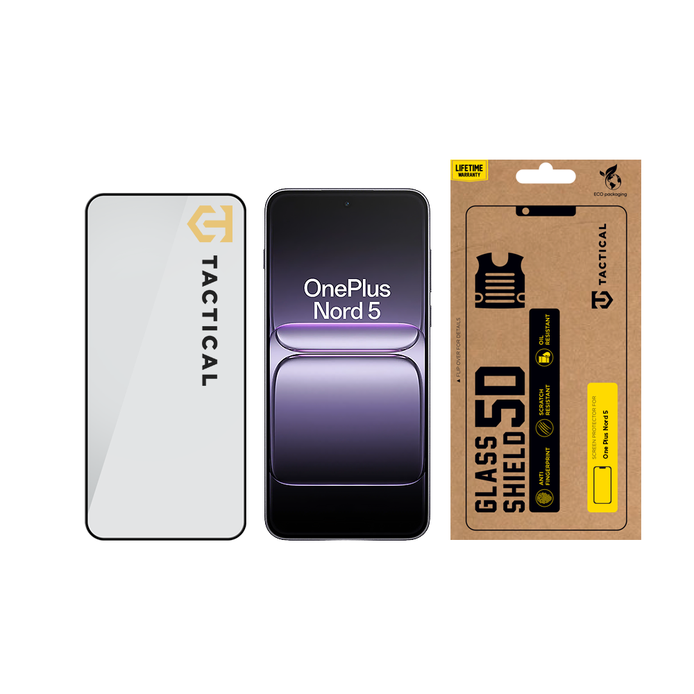 Tactical Glass Shield 5D sklo pro OnePlus Nord 5 Black