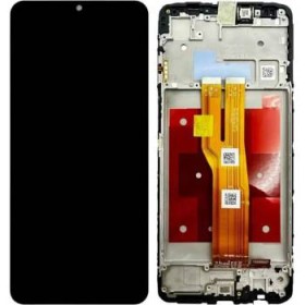 LCD display + dotyková deska + přední kryt pro Samsung Galaxy A07 A075, black (Service Pack)