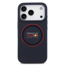 Zadní kryt Red Bull Silicone Red Ring MagSafe pro Apple iPhone 17 Pro, navy