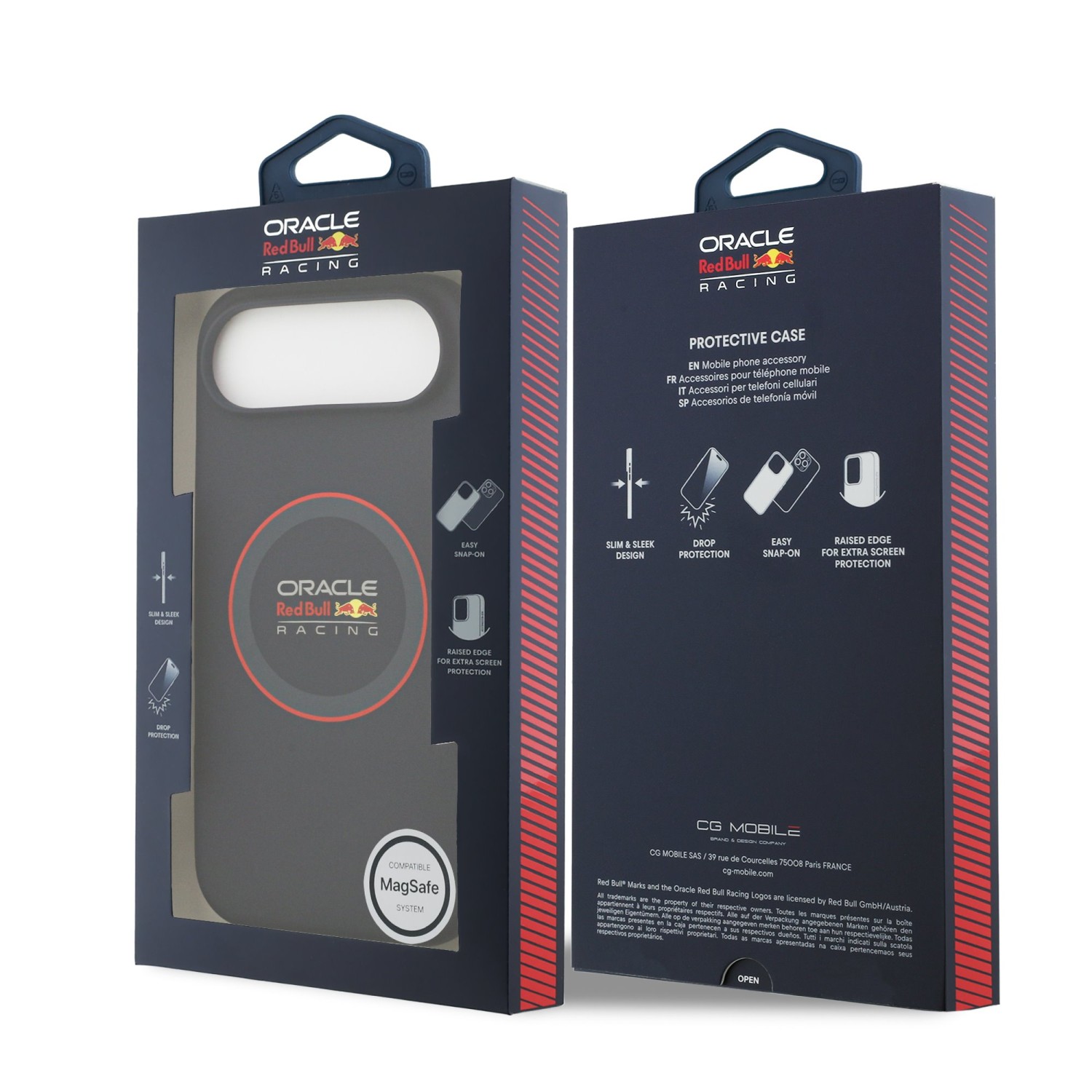 Red Bull Silicone Red Ring MagSafe Zadní Kryt pro iPhone Air Navy