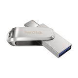 SanDisk Ultra Dual Drive Luxe/1TB/USB 3.1/USB-A + USB-C/Stříbrná