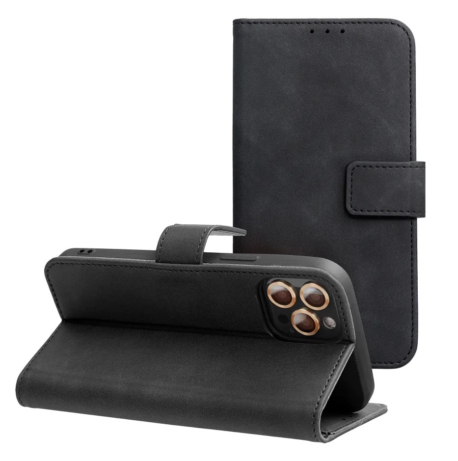 Flipové pouzdro TENDER Book pro Xiaomi Redmi 15 4G / 5G (171.1), černá