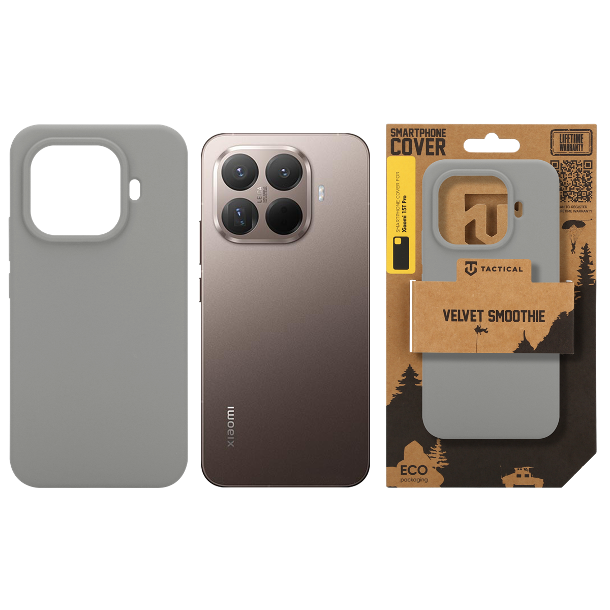 Tactical Velvet Smoothie Kryt pro Xiaomi 15T Pro Foggy