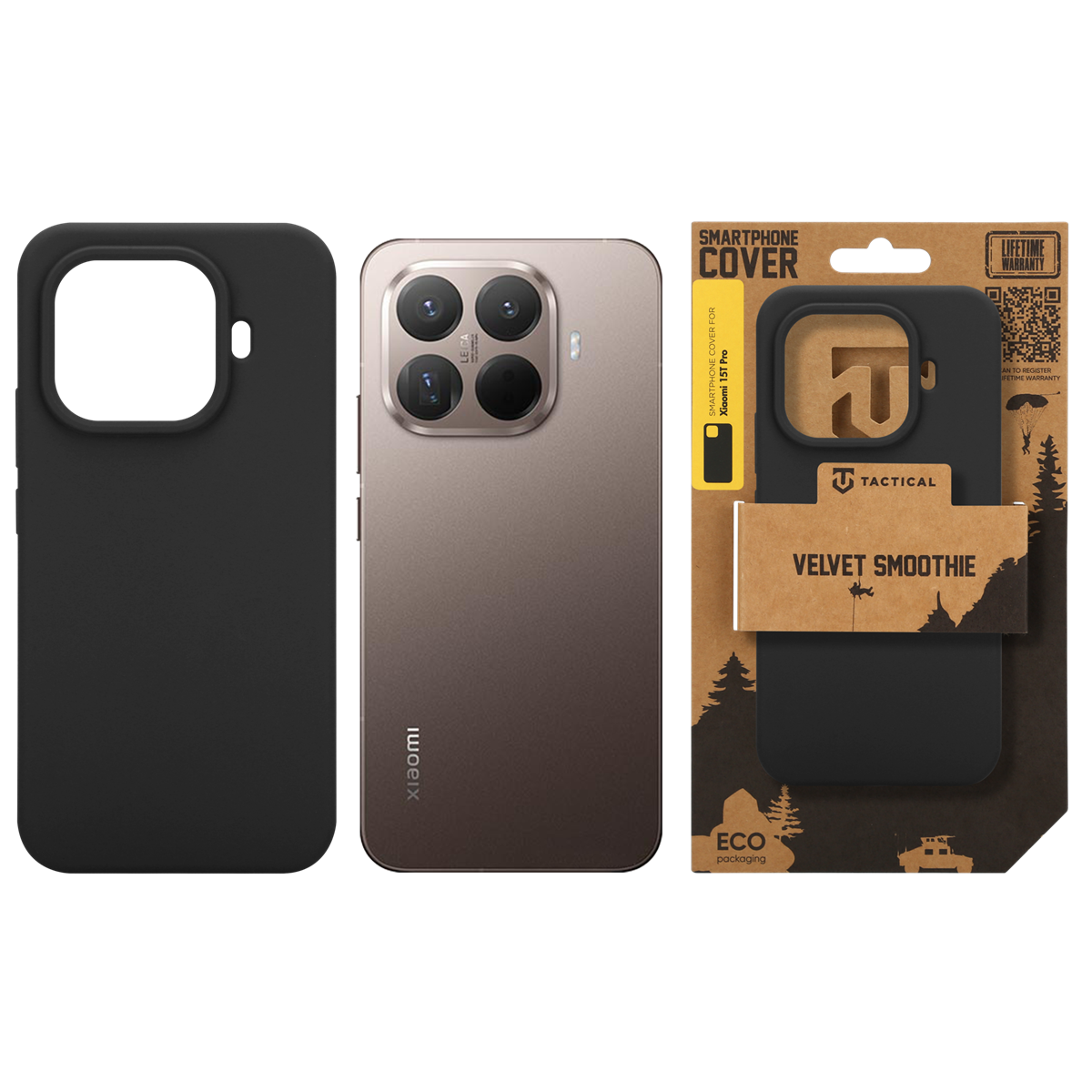 Tactical Velvet Smoothie Kryt pro Xiaomi 15T Pro Asphalt