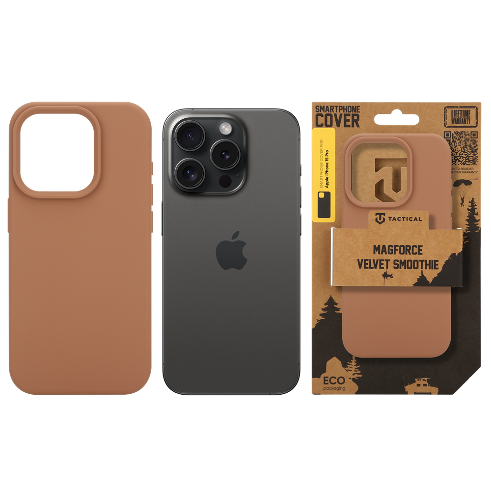 Tactical MagForce Velvet Smoothie Kryt pro Apple iPhone 15 Pro Moucha Moose