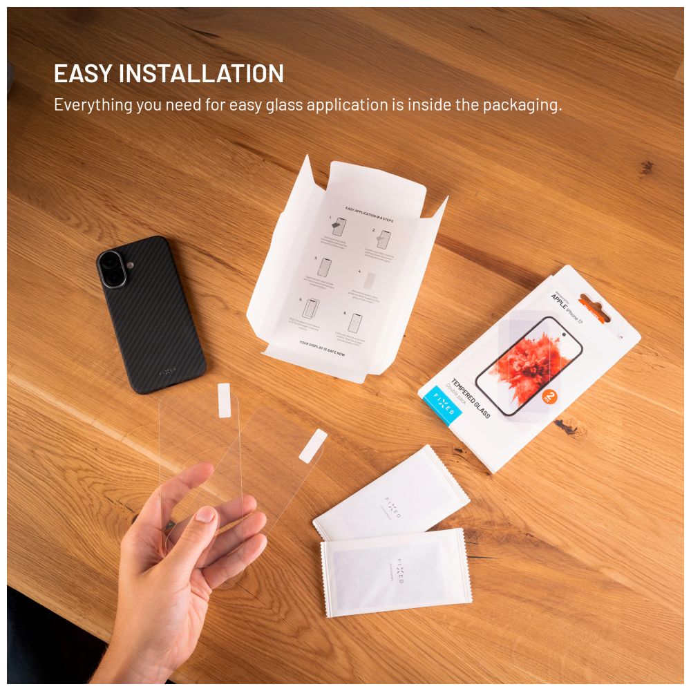 Tvrzené sklo FIXED pro Motorola Moto G57 Power, 2ks, čiré