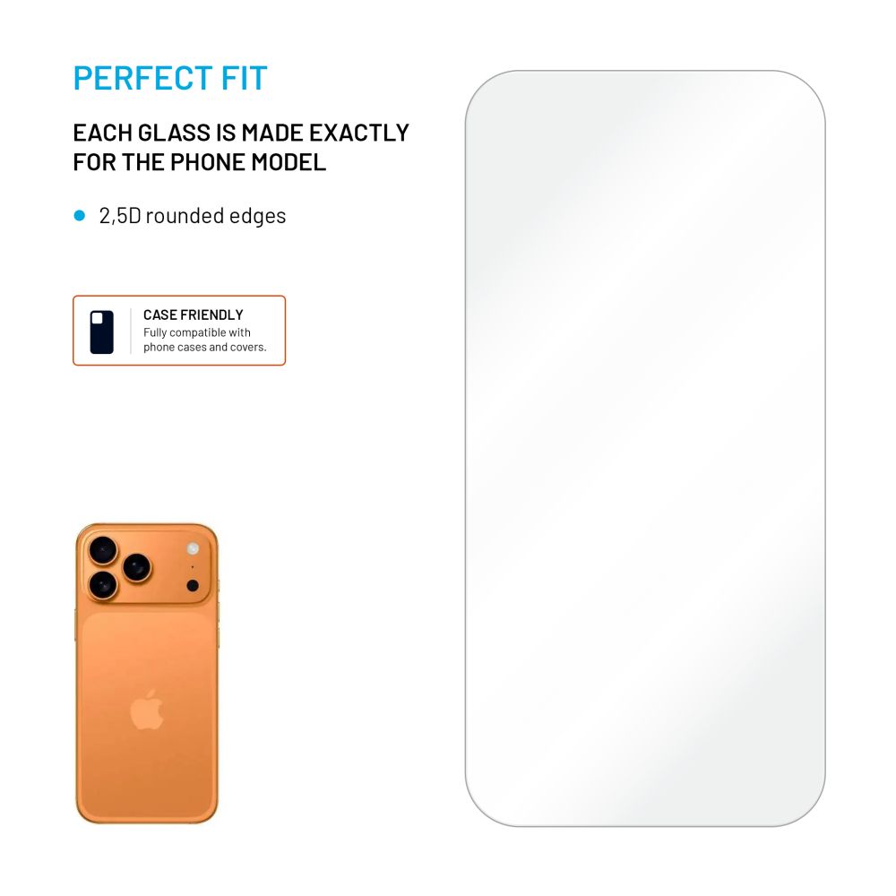 Tvrzené sklo FIXED pro Apple iPhone 17 Pro Max, 2ks, čiré