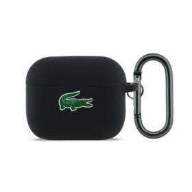 Pouzdro Lacoste Liquid Silicone Croc Logo Pouzdro pro AirPods Pro 3, black
