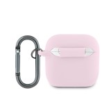 Lacoste Liquid Silicone Croc Logo Pouzdro pro AirPods 4 Pink