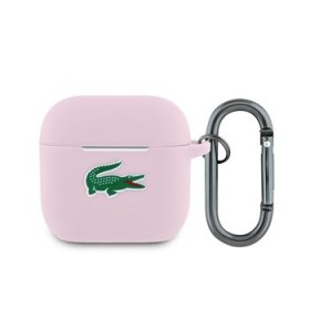 Pouzdro Lacoste Liquid Silicone Croc Logo Pouzdro pro AirPods 4, pink