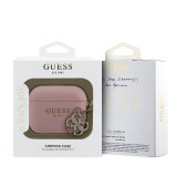 Guess 4G Charm Silikonové Pouzdro pro AirPods Pro 3 Pink