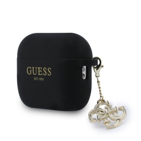 Silikonové pouzdro Guess 4G Charm pro AirPods Pro 3, černá