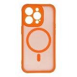 FULL MATTE MAG COVER case compatible with MagSafe for IPHONE 14 Pro hermes orange