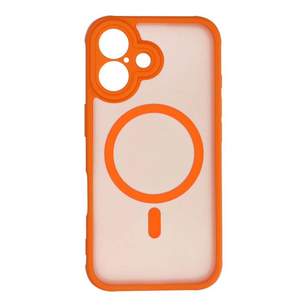 FULL MATTE MAG COVER case compatible with MagSafe for IPHONE 16 hermes orange