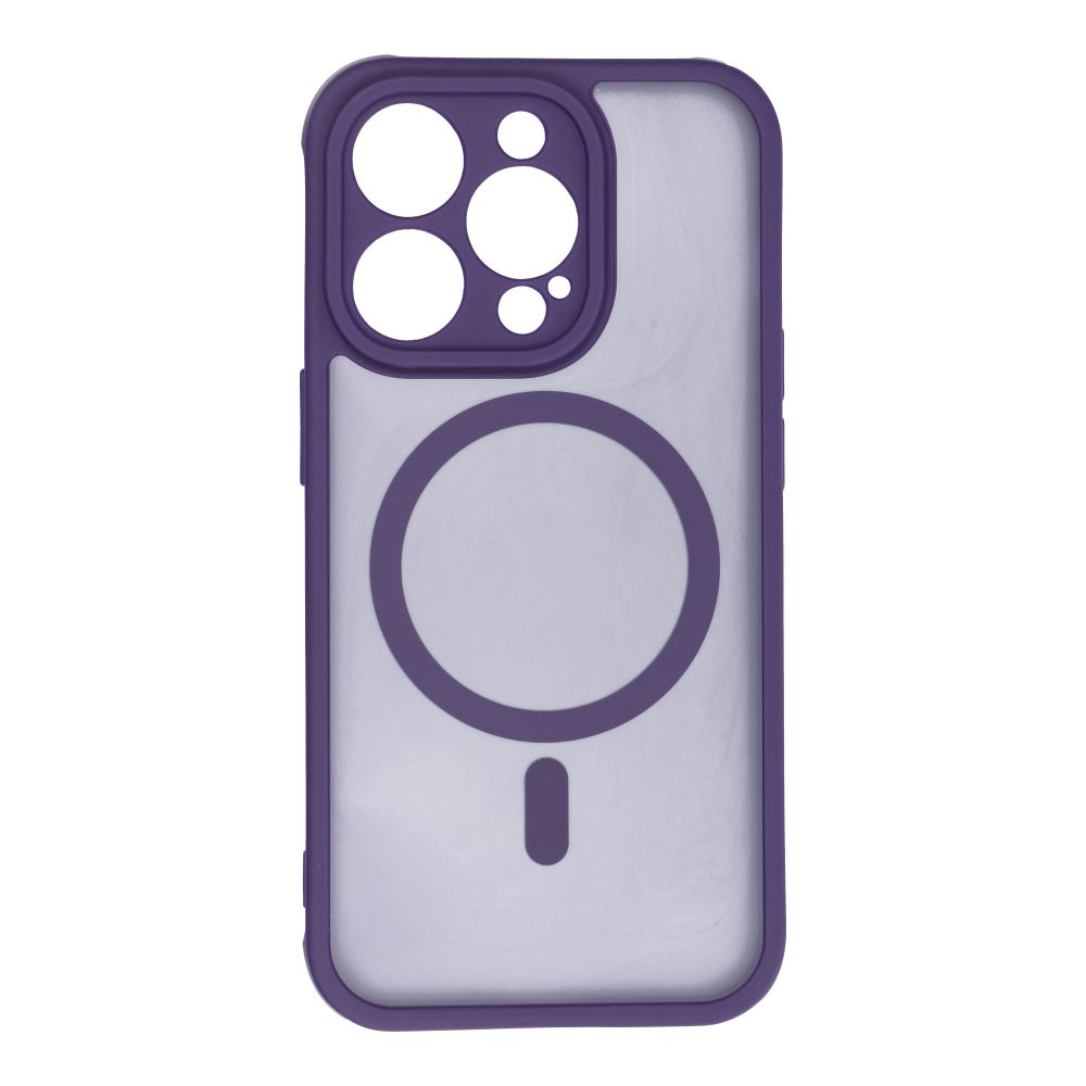FULL MATTE MAG COVER case compatible with MagSafe for IPHONE 14 Pro purple